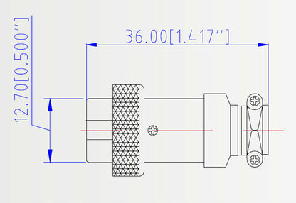 6-Pin Chassis Connector - Panel Mount (male and female) - (AD18213)