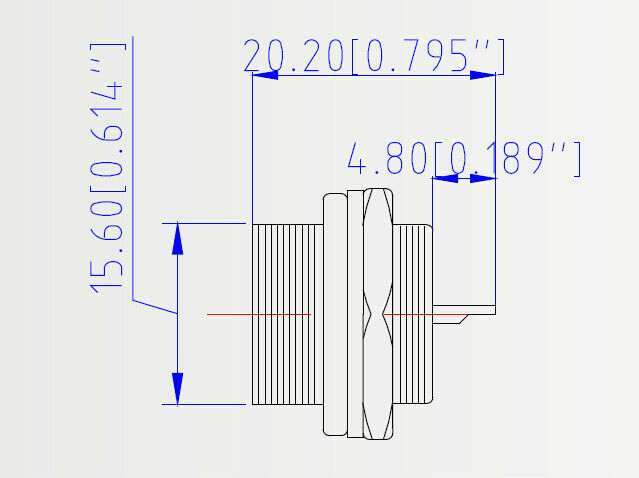 6-Pin Chassis Connector - Panel Mount (male and female) - (AD18213)