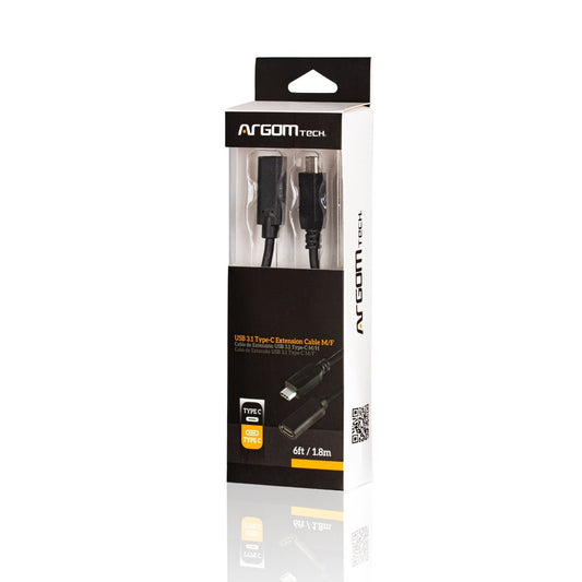 ARG-CB-0064 Argom Cable USB 3.1 Type-C M/F (6Ft.) - (AD57394)