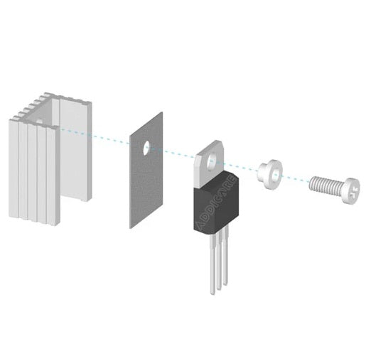 TO-220 Heat Sink Aluminum - (AD580)