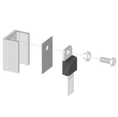 TO-220 Heat Sink Aluminum - (AD580)