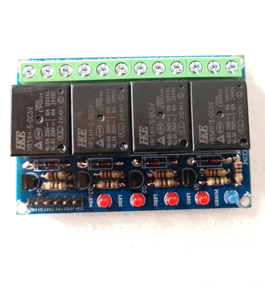 4-Channel 5V Relay Module uJPM v1.1 - (AD58399)