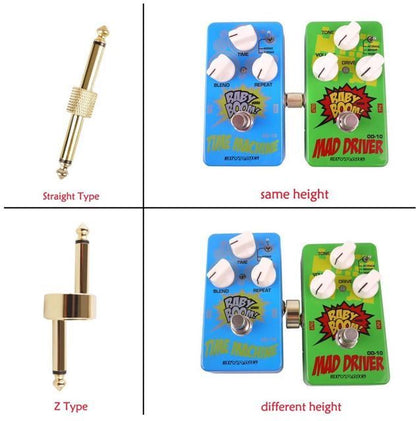 6.35mm (1/4") Male To Male Coupler Adapter Z Type - (AD58833)