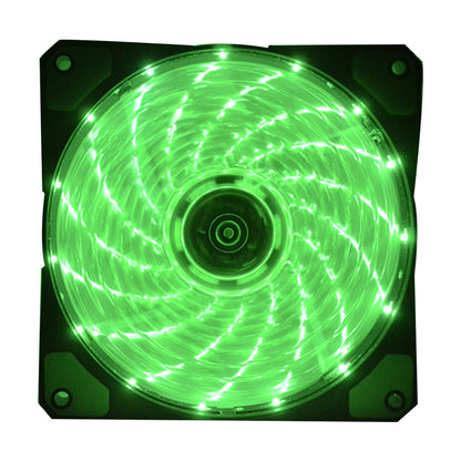 Green 120mm LED Ultra Silent Computer PC Fan 12V - (AD59031)