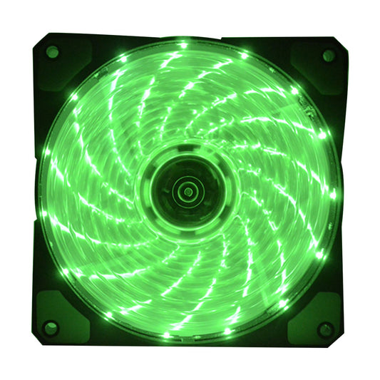 Green 120mm LED Ultra Silent Computer PC Fan 12V - (AD59031)