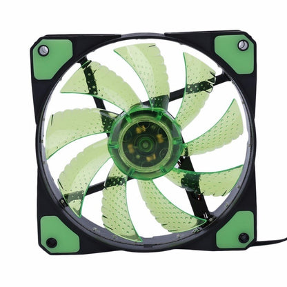 Green 120mm LED Ultra Silent Computer PC Fan 12V - (AD59031)