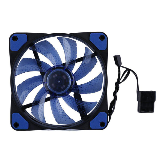 Blue 120mm LED Ultra Silent Computer PC Fan 12V - (AD59033)