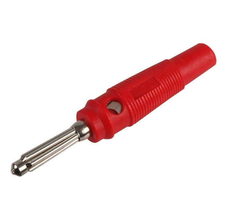 Red Stackable 4mm Banana Plug 20A - (AD59126)