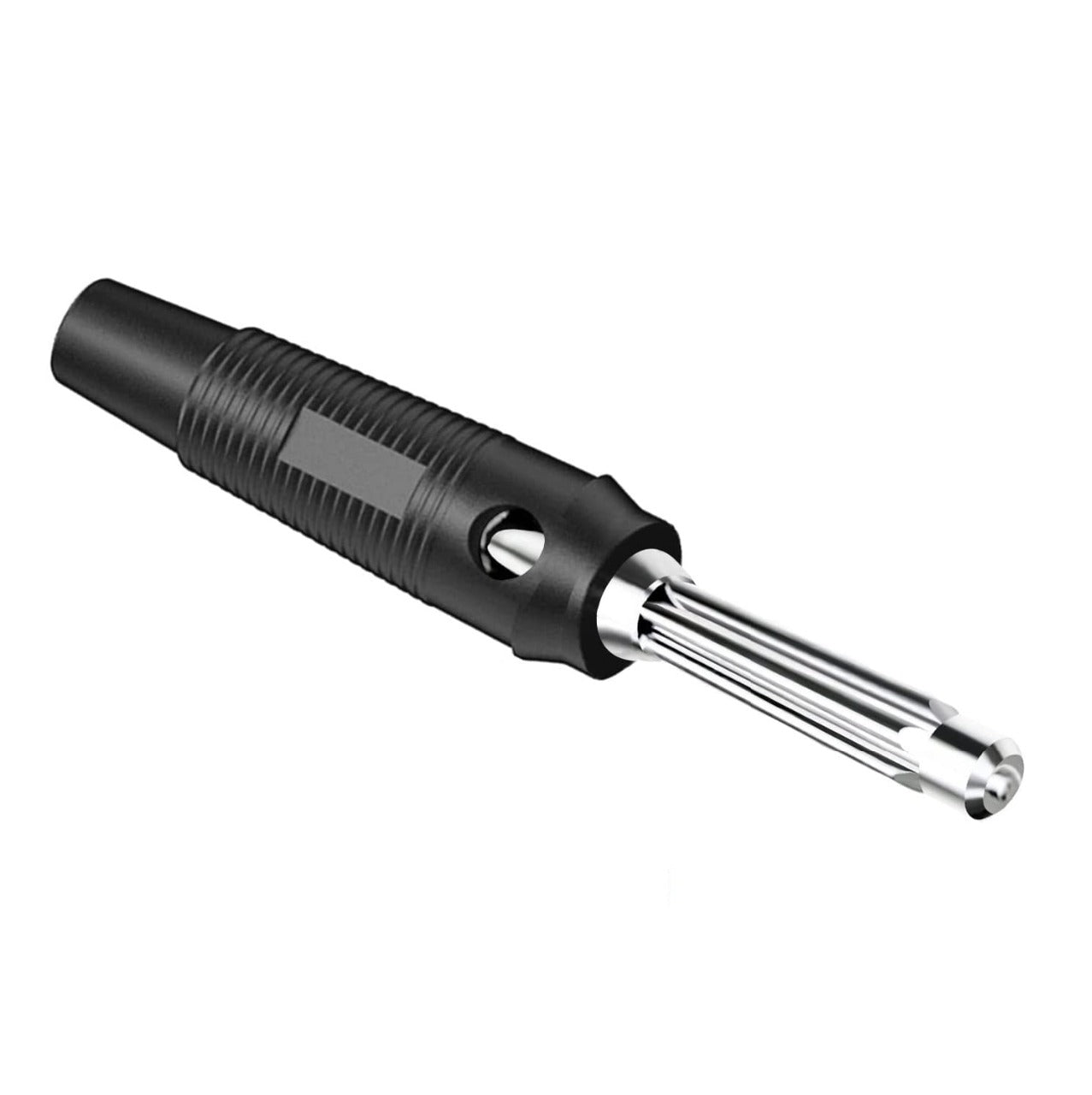 Black Stackable 4mm Banana Plug 20A - (AD59127)