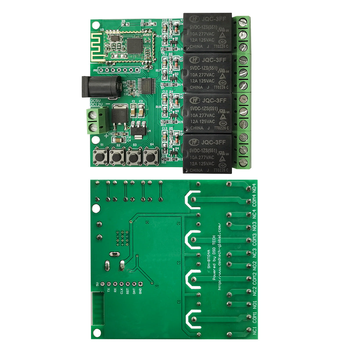 SH-BT04A 4-Channel Relay Bluetooth Module - (AD60216)