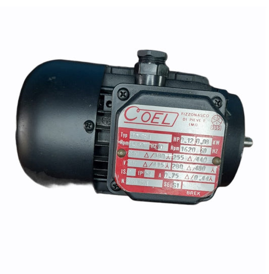 Coel H56B4 0.12HP 220/480VAC 1620RPM AC Electric Motor - (AD60507)