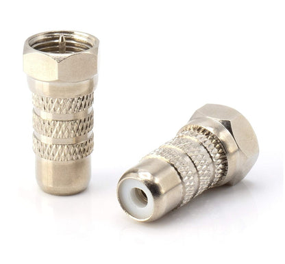 F-3 F-Type Male to RCA Female Coaxial Adapter - (AD60944)
