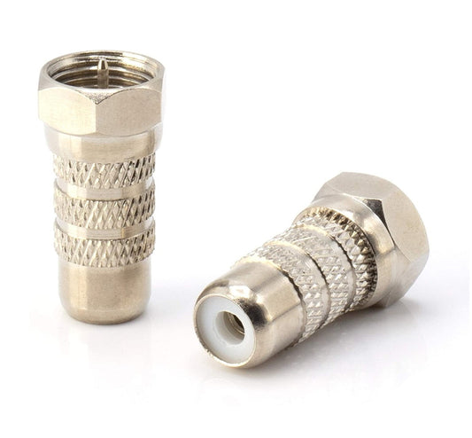 F-3 F-Type Male to RCA Female Coaxial Adapter - (AD60944)