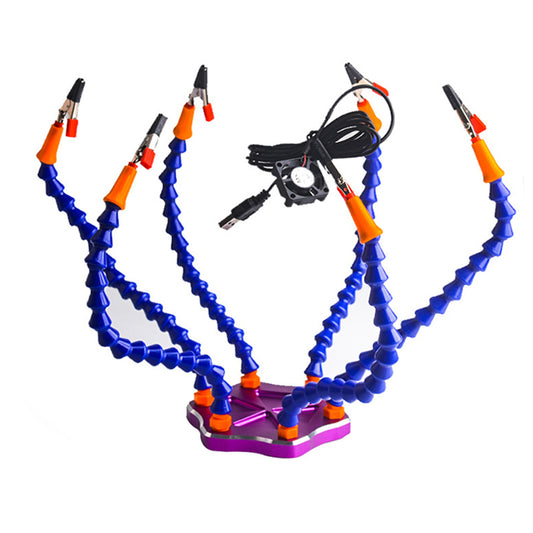 Soldering Work Station 6 Flexible Arms with Alligator Clip - (AD61548)