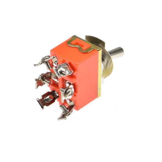 E-TEN1322 Toggle Switch DPDT ON-OFF-ON 15A @ 250V - (AD61556)