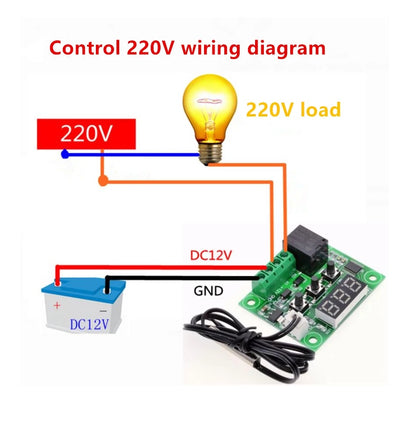 XH-W1209 Digital Display Temperature Controller - (AD62459)