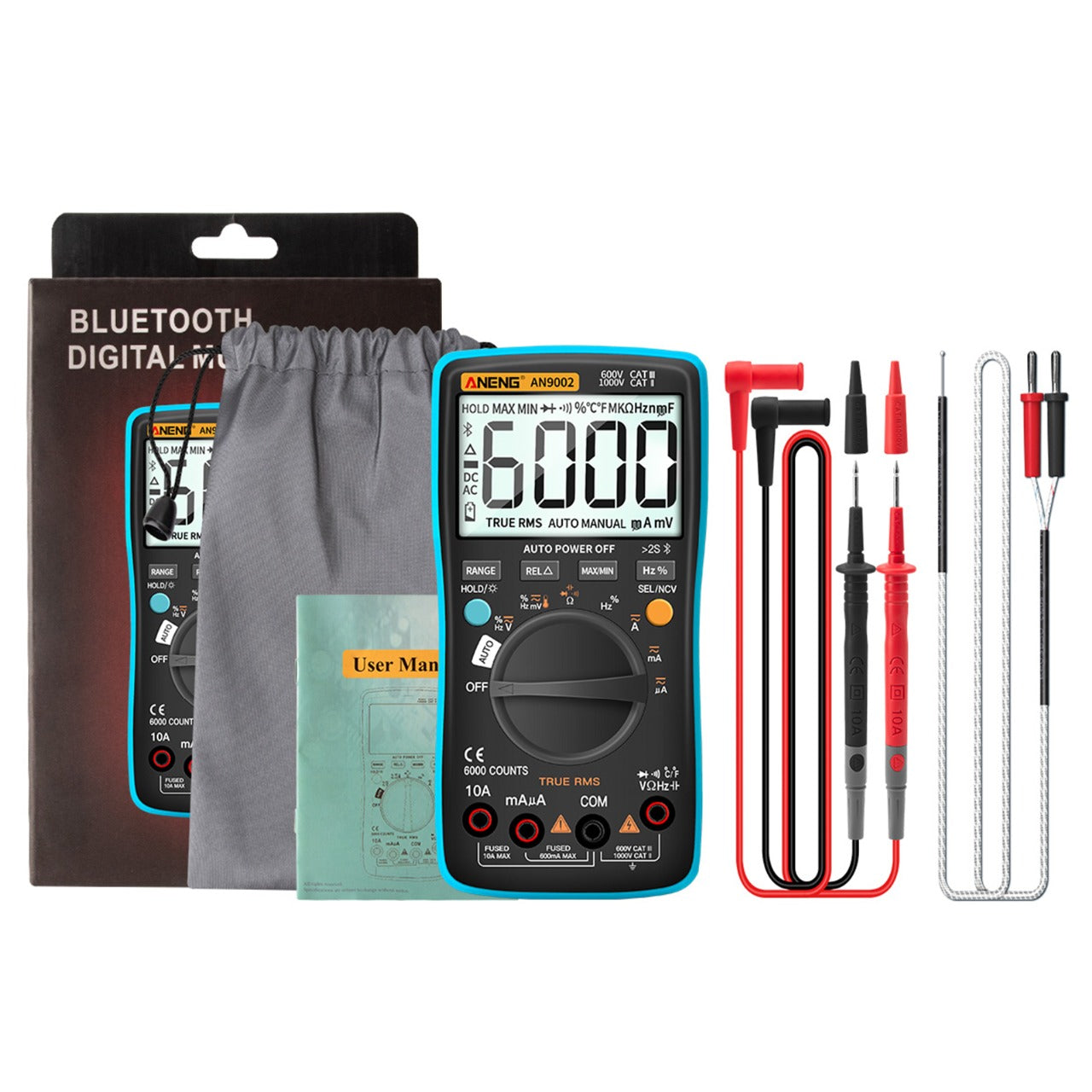 AN9002 ANENG Bluetooth Digital Multimeter - (AD62492)