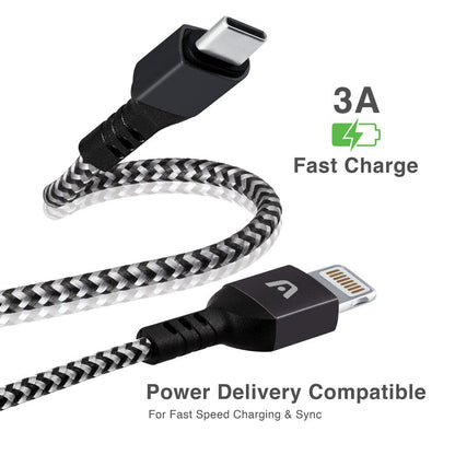 ARG-CB-0024BK Argom Dura Form Type-C to Lightning Fast Charge Cable 1.8M - (AD62854)