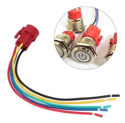 19mm Socket Adapter For Push Button Switch 5 Wires - (AD63062)