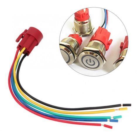 19mm Socket Adapter For Push Button Switch 5 Wires - (AD63062)