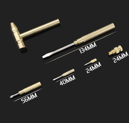5 in 1 Hammer Multi-Function Screwdriver - (AD63345)