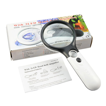 Lighted Magnifying Glass-10X - (AD63487)