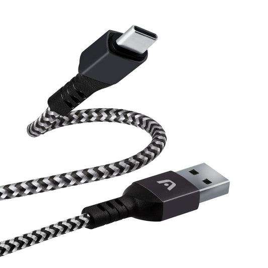 ARG-CB-0025BK Argom Cable Type-C to USB 2.0 Nylon Braided Dura Form - (AD65305)
