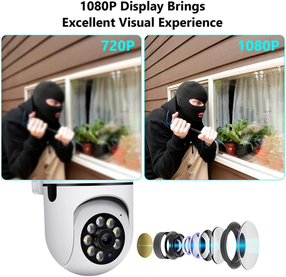 Tuya Smart 2.4G WiFi Indoor Camera Smart Home Security - (AD65555)