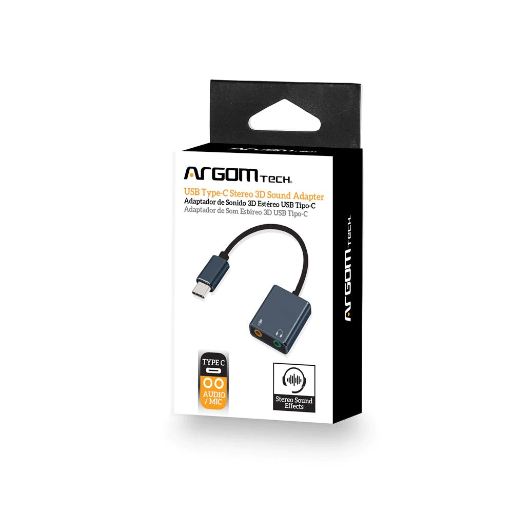 ARG-CB-0066 Argom Type-C Stereo Sound Cable Adapter - (AD65571)