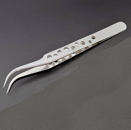 Anti-static High Precision Industrial Tweezer Elbow Tip - (AD66089)