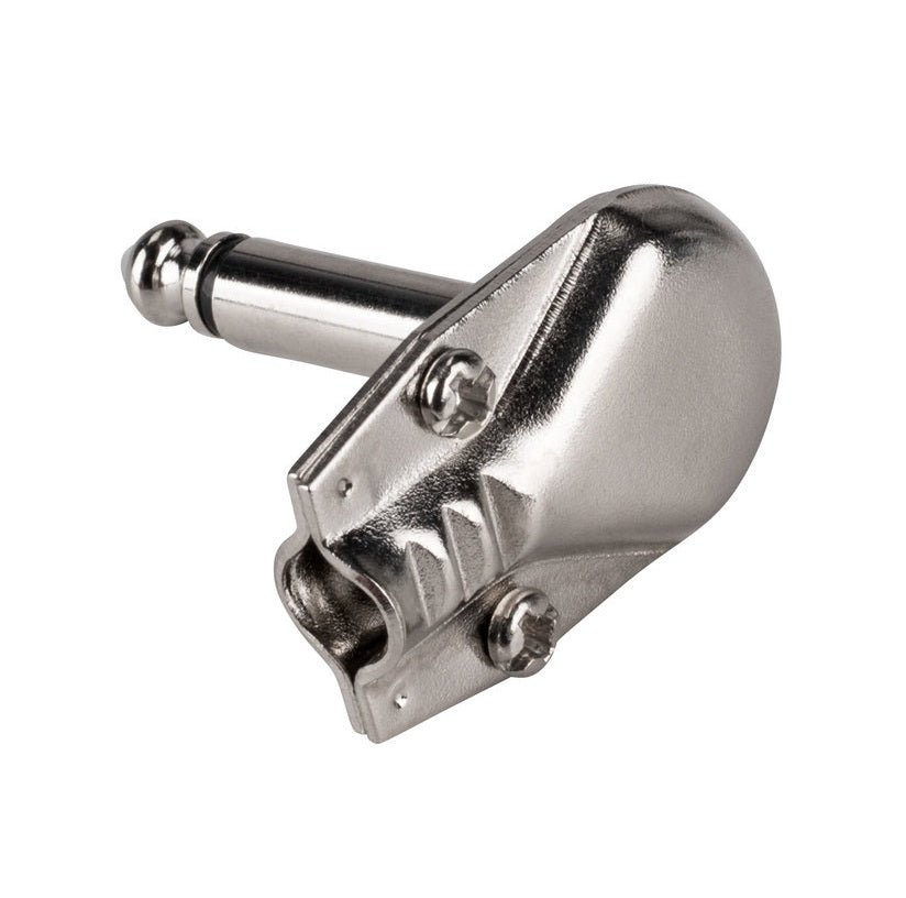 6.35mm 1/4" Mono Right Angle Metal Plug - (AD66121)