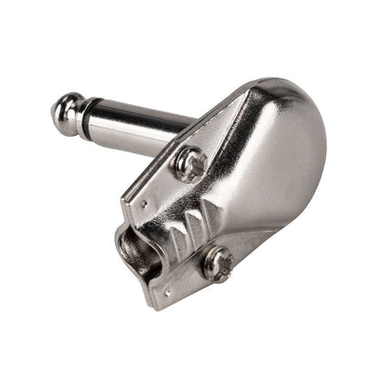 6.35mm 1/4" Mono Right Angle Metal Plug - (AD66121)