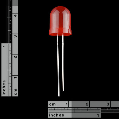 LED Red 10mm Diffused - (AD66696)