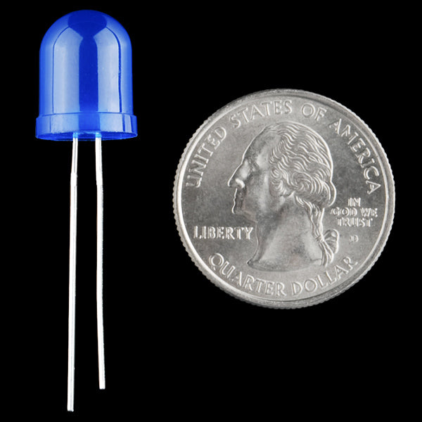 Blue Diffused 10mm LED - (AD66712)