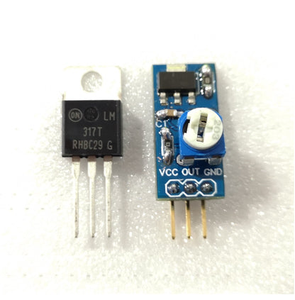 uJPM LM317 Adustable Positive Voltage Regulator Breakout Board (1.3v to 37v) - (AD67062)