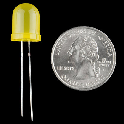 LED Yellow 10mm Diffused - (AD68178)