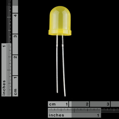 LED Yellow 10mm Diffused - (AD68178)