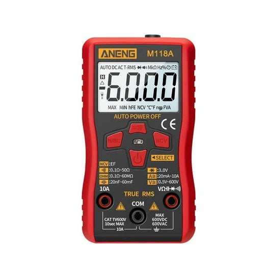 M118A ANENG Mini Multimeter Tester with Auto Range - (AD68195)