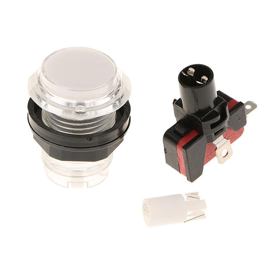 32mm White Arcade Button LED Light 12V - (AD68391)