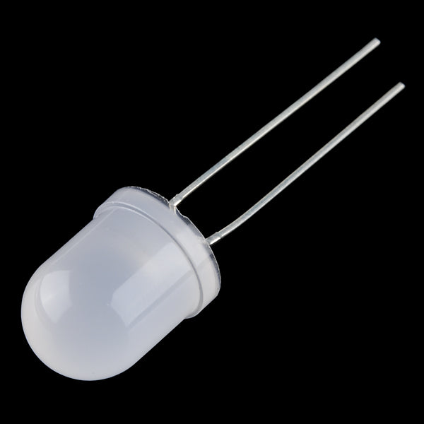 White 10mm Diffused LED - (AD69434)
