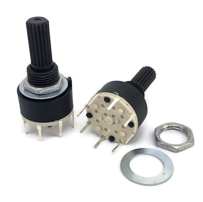 RS16211-18 Mini Rotary Switch 1 Pole 8 Position 20mm - (AD70256)