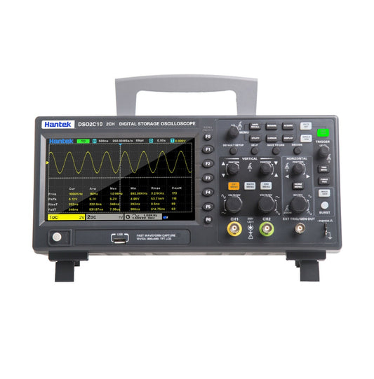 Hantek DSO2D10 TFT Digital Oscilloscope 2 Channel 100MHz with Function Generator - (AD70308)