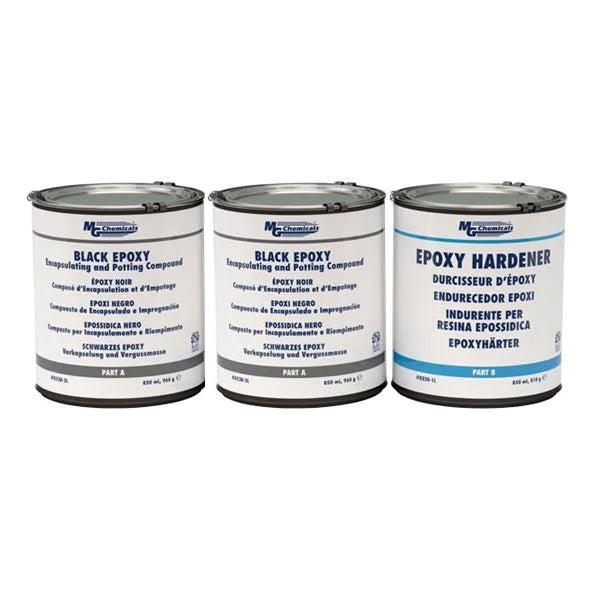 832B-3L MG Chemicals Epoxy - Black Encapsulating & Potting Compound (2:1 Ratio) - (AD70619)