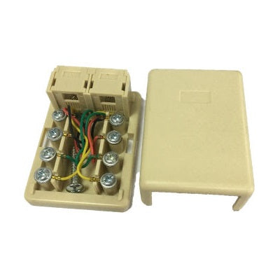 KR-470 Double RJ11 Surface Box - (AD70812)