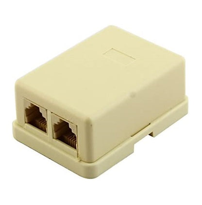 KR-470 Double RJ11 Surface Box - (AD70812)
