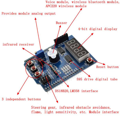 Multi-function Shield for UNO - Leonardo - Mega2560 - (AD71058)