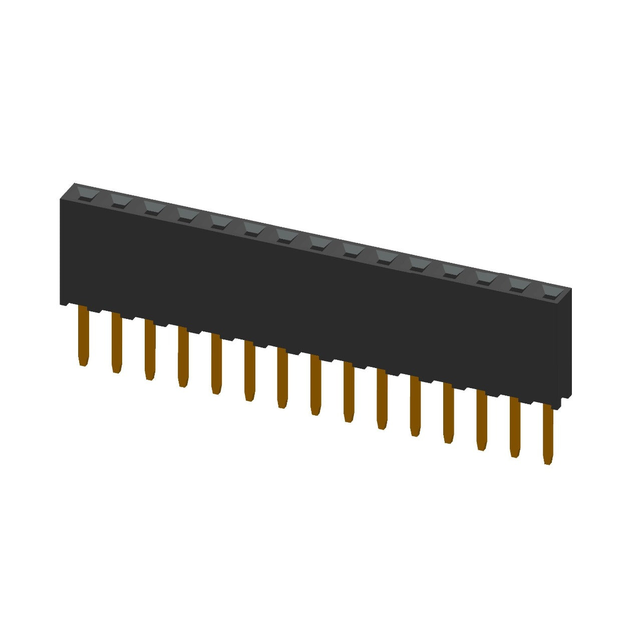 15 Pin Female Single Row 2.54mm Header - (AD71457)