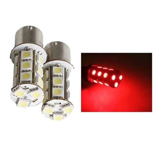 Red Automotive LED Light Bulb 18-SMD 12V - (AD71592)
