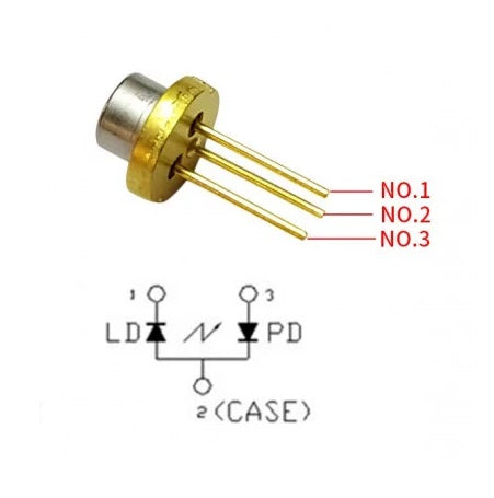 650nm 5mW Red Laser Diode - (AD71615)