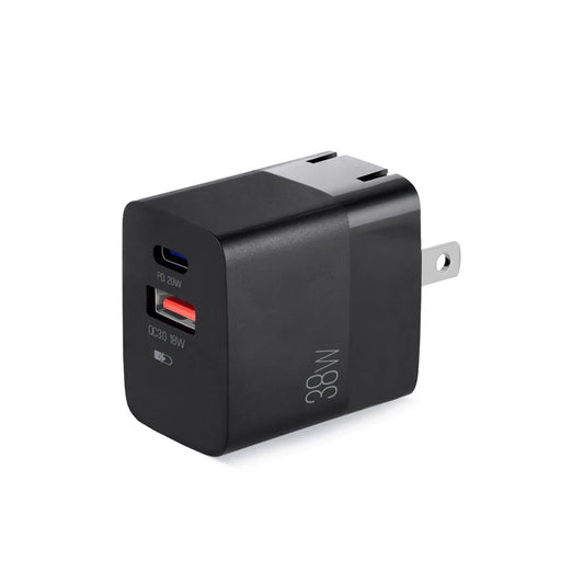 ARG-AC-0122BK Argom Volta P4 38W Pro PD Type-C + USB With Foldable Plug Wall Charger - (AD71731)